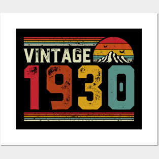 Vintage 1930 Birthday Gift Retro Style Posters and Art